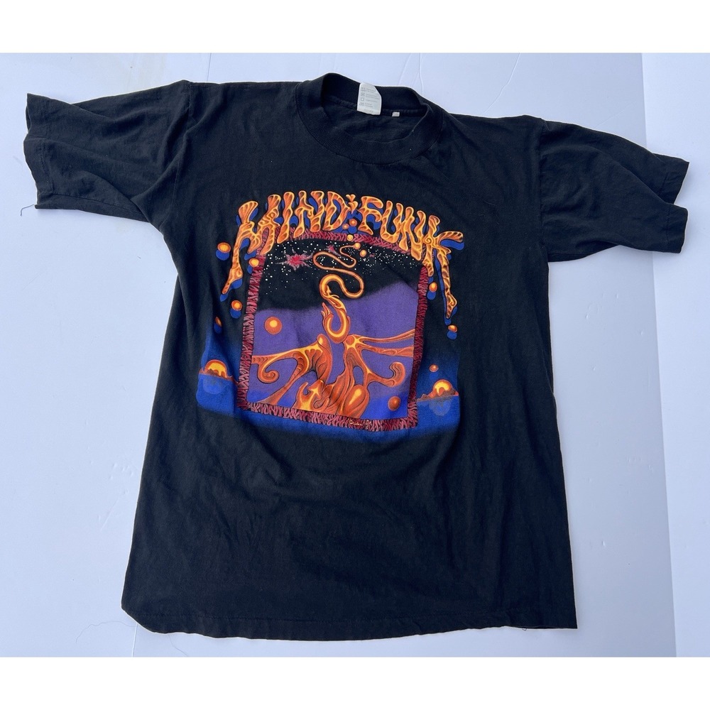 Vintage 1991 Mind Funk Tour T Shirt Large Made In France Rare Rock